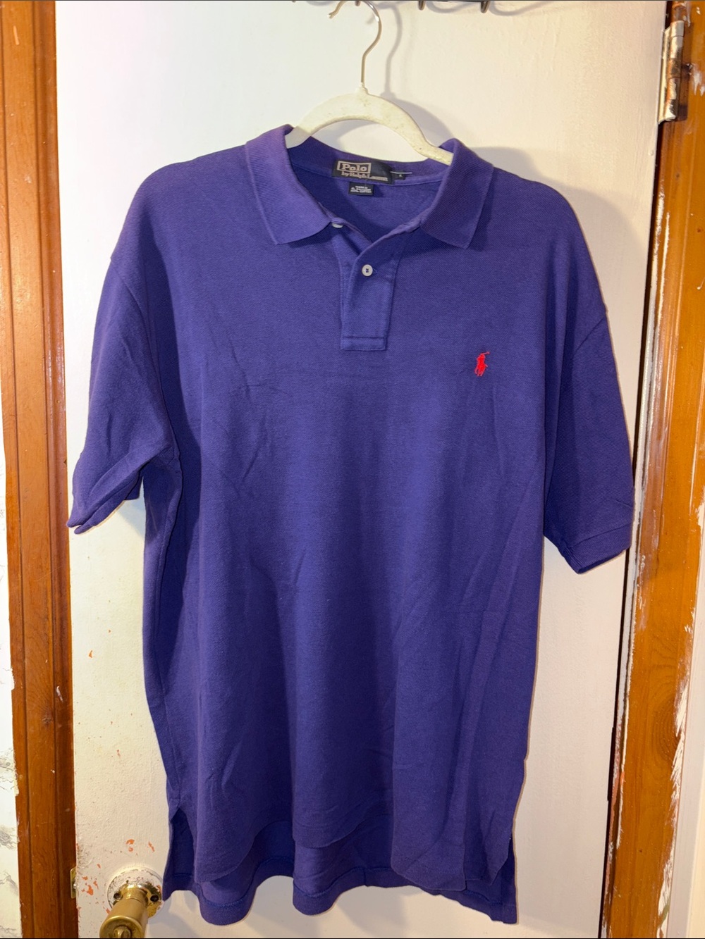 Polo by Ralph Lauren Purple Short Sleeve Polo with Red Pony